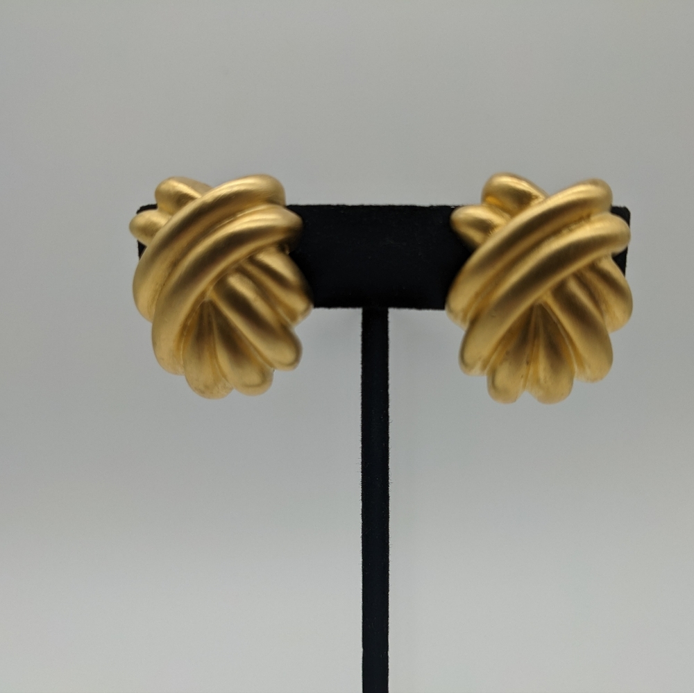 GIVENCHY Runway Vintage Signed Gold Tone
